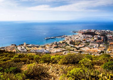 Los Cristianos ve Las Americas, görüntülemek Guaza dağdan