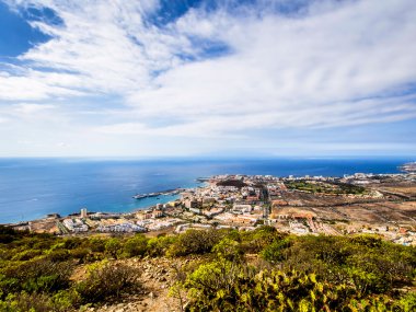 Los Cristianos ve Las Americas, görüntülemek Guaza dağdan