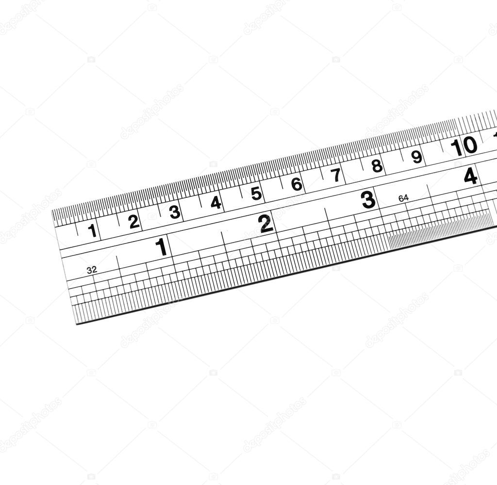 Ruler isolated on white background