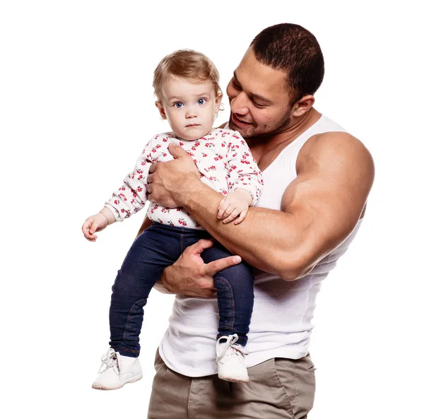 Padre con figlia — Foto Stock