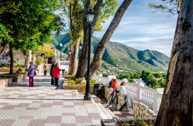 Mijas gözlem güvertesinde turist