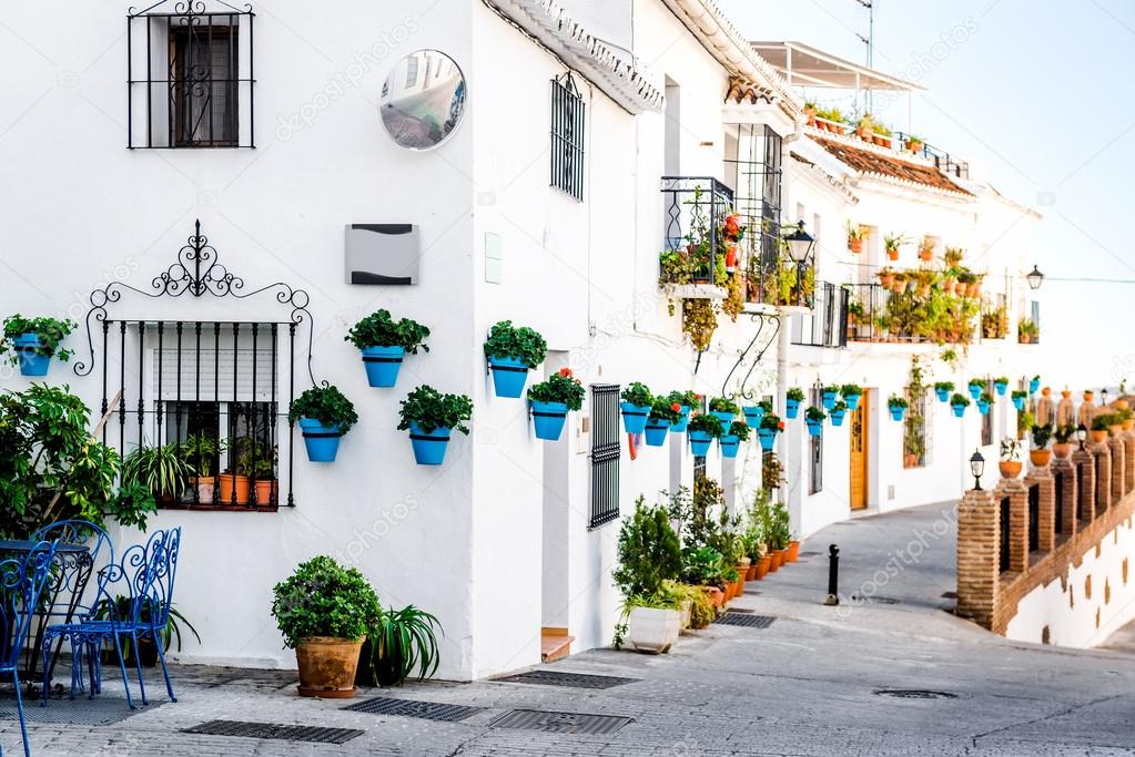 Picturesque street of Mijas