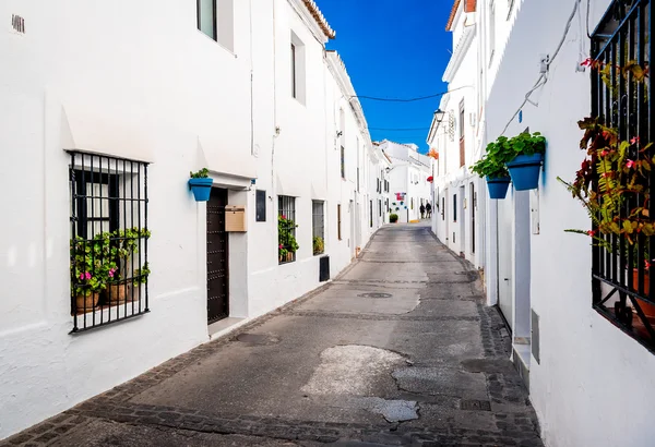 Rua pitoresca de mijas — Fotografia de Stock