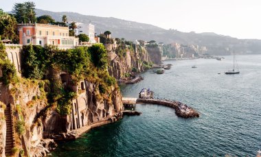 Coast of Piano di Sorrento. Italy clipart