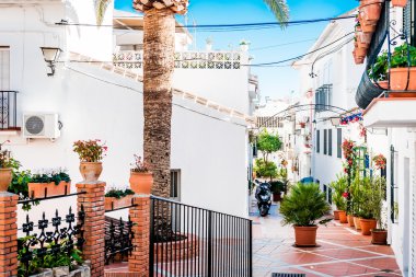 Pitoresk backstreet Rancho Domingo. İspanya