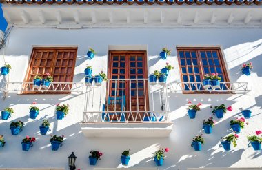 Typical spanish white village clipart
