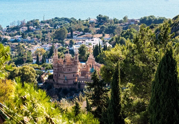 View of the Benalmadena town and Colomares castle. Malaga, Spain — Stock Photo, Image