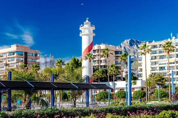 Utsikt över staden Marbella resort — Stockfoto