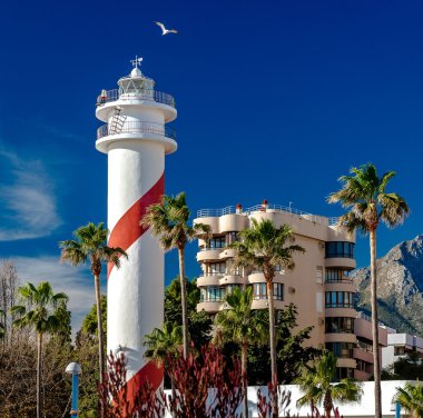 Marbella lighthouse clipart