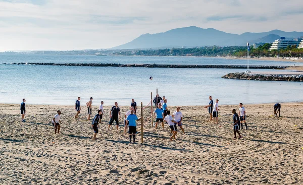 Beach volleyball spelare — Stockfoto