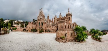 Panorama of Colomares castle. Benalmadena. Spain