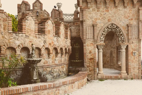 Part of Colomares Castle in Benalmadena town. — Stock Photo, Image