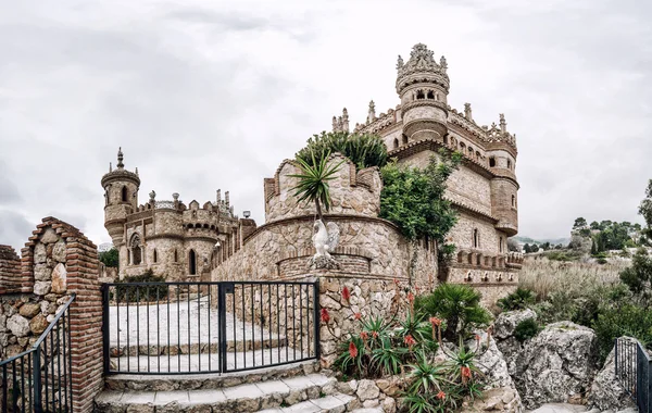 Colomares castle in Benalmadena town. Spain — Stok fotoğraf