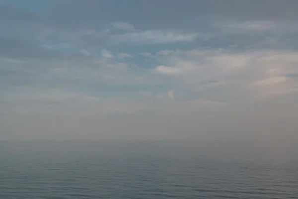 Foggy sky over the Mediterranean sea. Spain — стокове фото