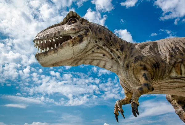 Realistisches Modell eines Tyrannosaurus — Stockfoto