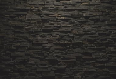 siyah taş duvar dokusu