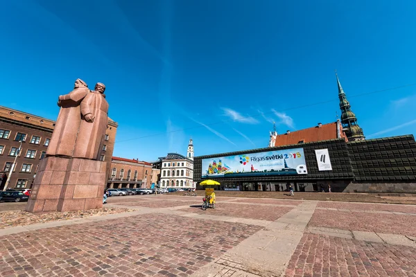 Lettiska Riflemen Square — Stockfoto