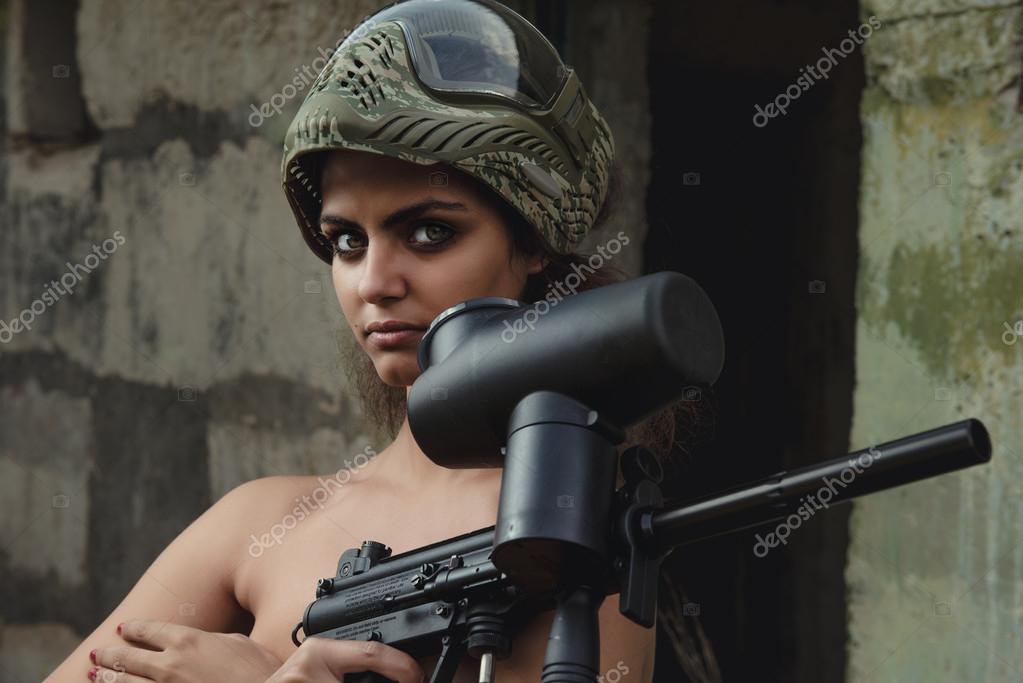 Big penis free porn Naked woman holding a gun
