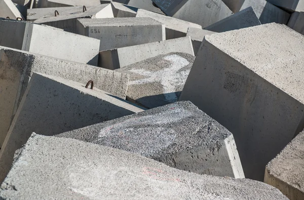 Breakwater. Concrete blocks close-up — Stock Photo, Image