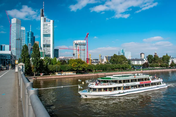 Het centrum van Frankfurt am Main. Duitsland — Stockfoto