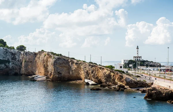 Ibiza přístav, Baleárské ostrovy. Španělsko — Stock fotografie