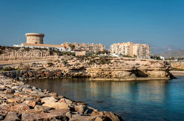 El Campello bay, is a coastal town on the Costa Blanca, Alicante — Stock Photo, Image