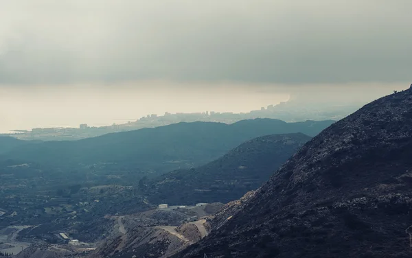 阿利坎特的山脉。科斯塔布兰卡, 瓦伦西亚。西班牙 — 图库照片