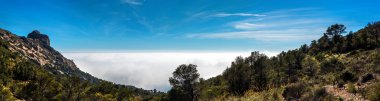 Panoramik dağ geçidi. Alicante, İspanya