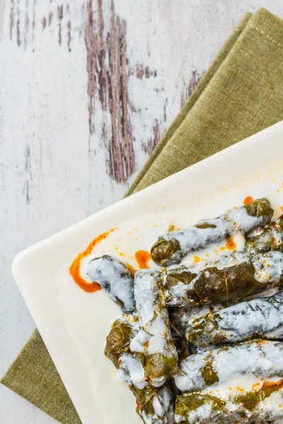 Sarma, Stuffed Grape Leaves — Stock Photo, Image