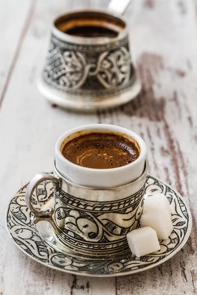 Traditionellt turkiskt kaffe — Stockfoto