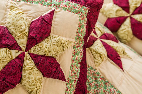 Pillow with Patchwork Design Stock Picture