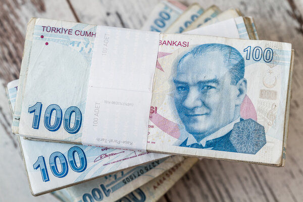 Bunch of Turkish Lira