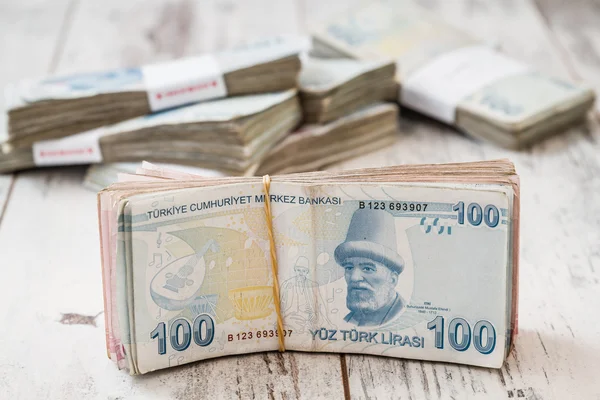 Bunch of Turkish Lira Royalty Free Stock Photos