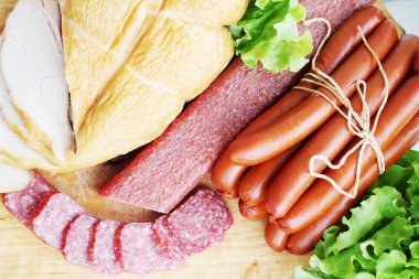 Füme gıda, üstten görünüm