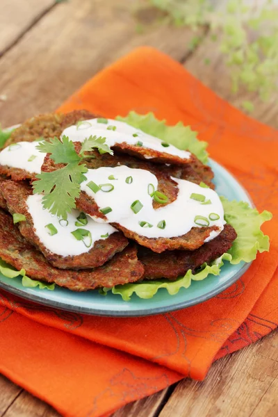 Rosy pancakes — Stock Photo, Image