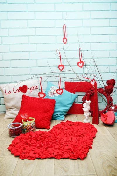 Decoraciones festivas para el Día de San Valentín —  Fotos de Stock