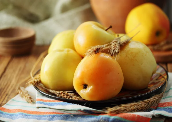 Eingelegter Äpfel — Stockfoto