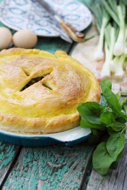 Ispanaklı ev yapımı pasta