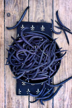 Mavi fasulye, üstten görünüm