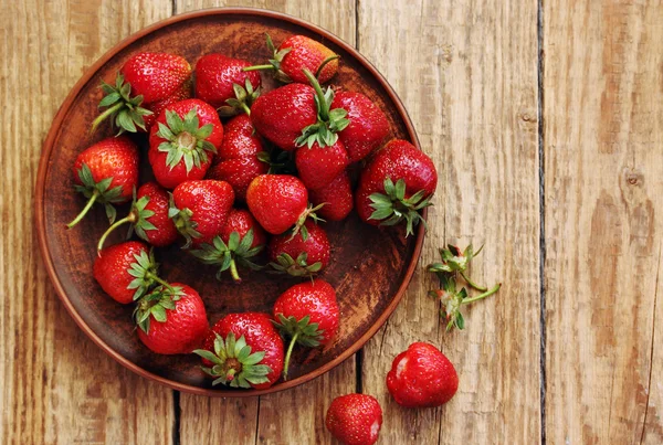 Strawberries, top view — Stock Photo, Image