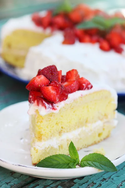 Ein Stück Kuchen — Stockfoto