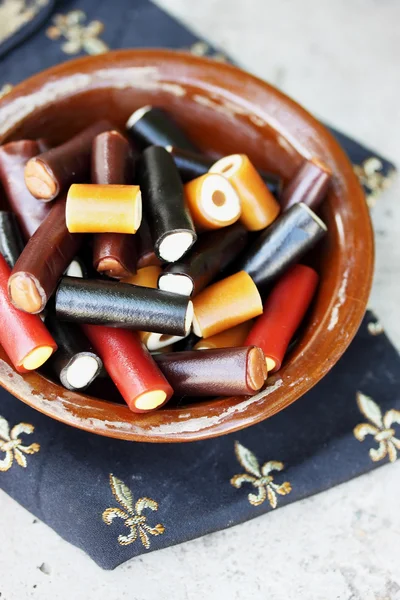 Liquorice dessert — Stock Photo, Image