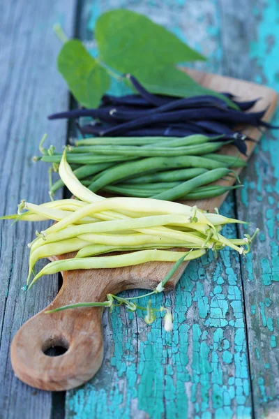 pods of fresh long beans