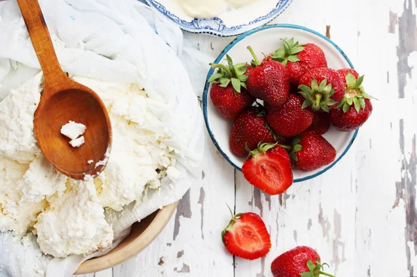 Hemlagade desserter, ovanifrån — Stockfoto