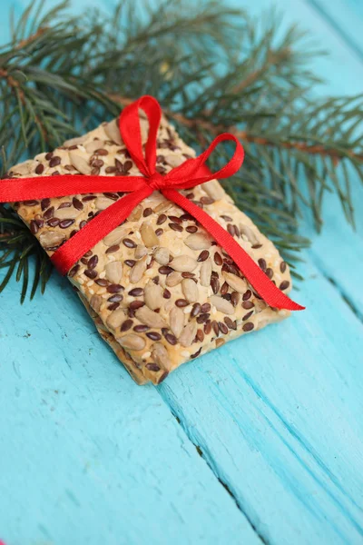 Galletas con semillas de lino — Foto de Stock