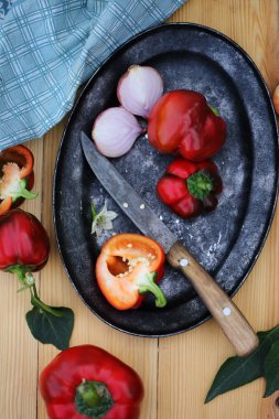 biber, üstten görünüm