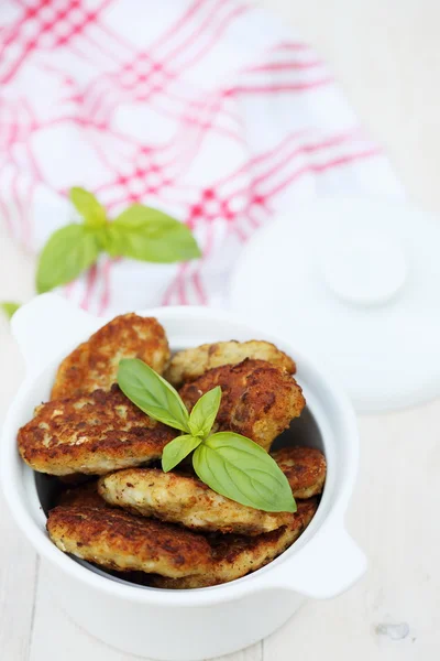 Fish cutlets, top view — Stock Photo, Image