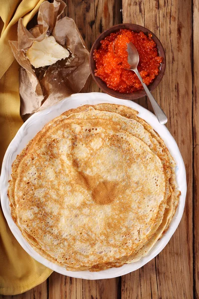 Pancakes for Shrovetide — Stock Photo, Image