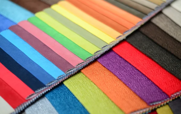 Group of multicolored fabrics — Stock Photo, Image