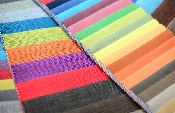 Skupina z barevných textilií — Stock fotografie